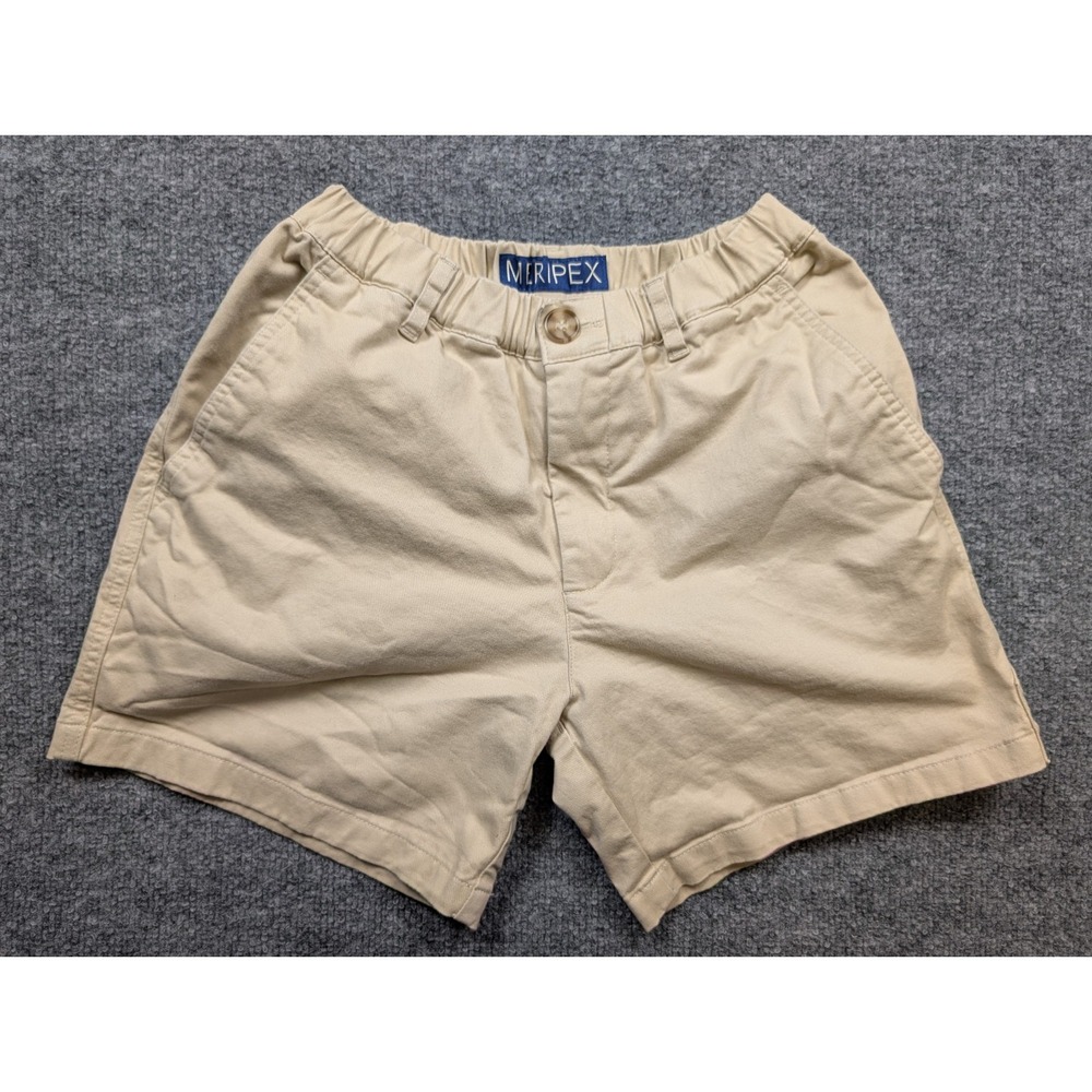 Meripex Classic Shorts Mens Size Small Khaki Elastic Waist Utility Casual
